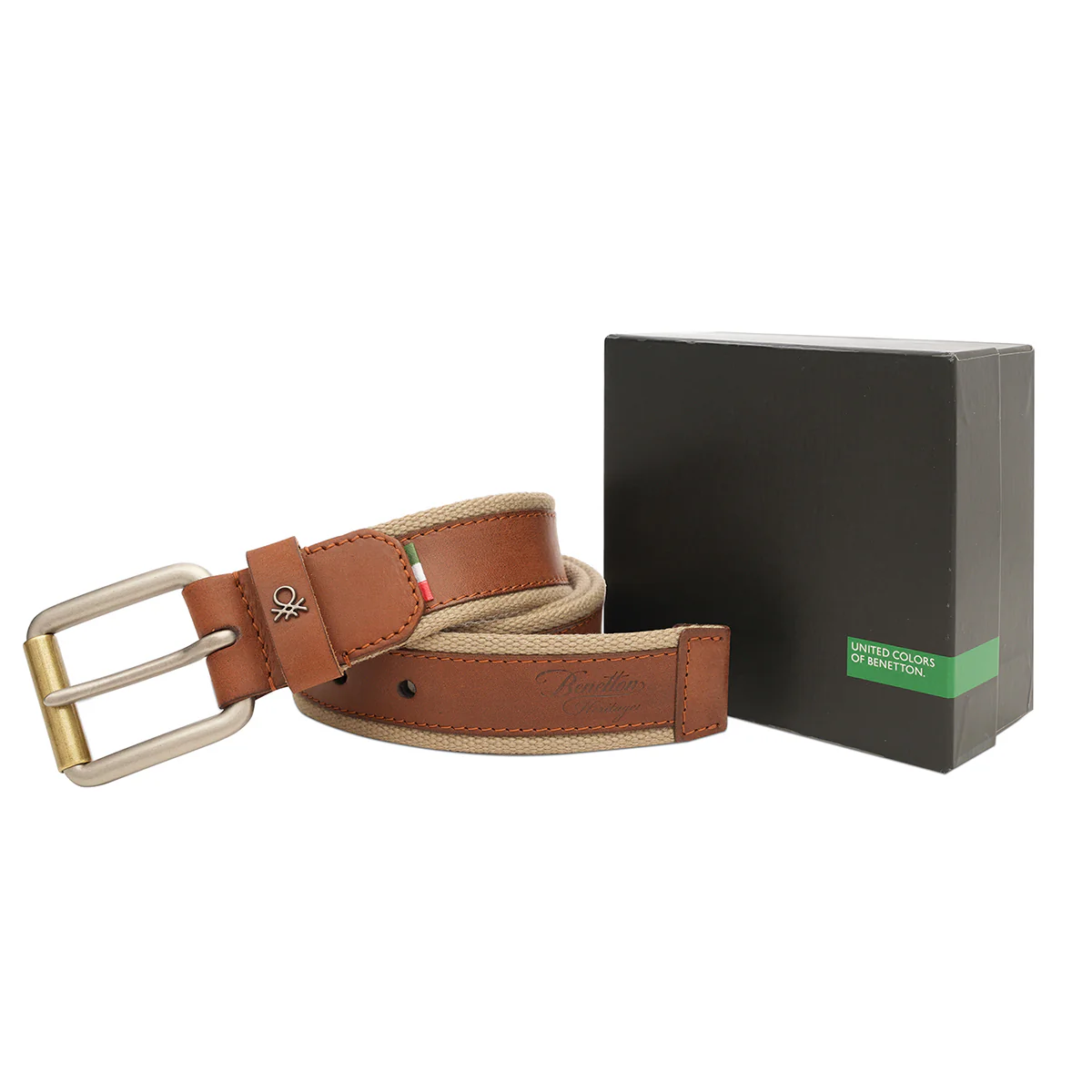 United Colors of Benetton Zynara Men's Non Reversible Belt - Image 5