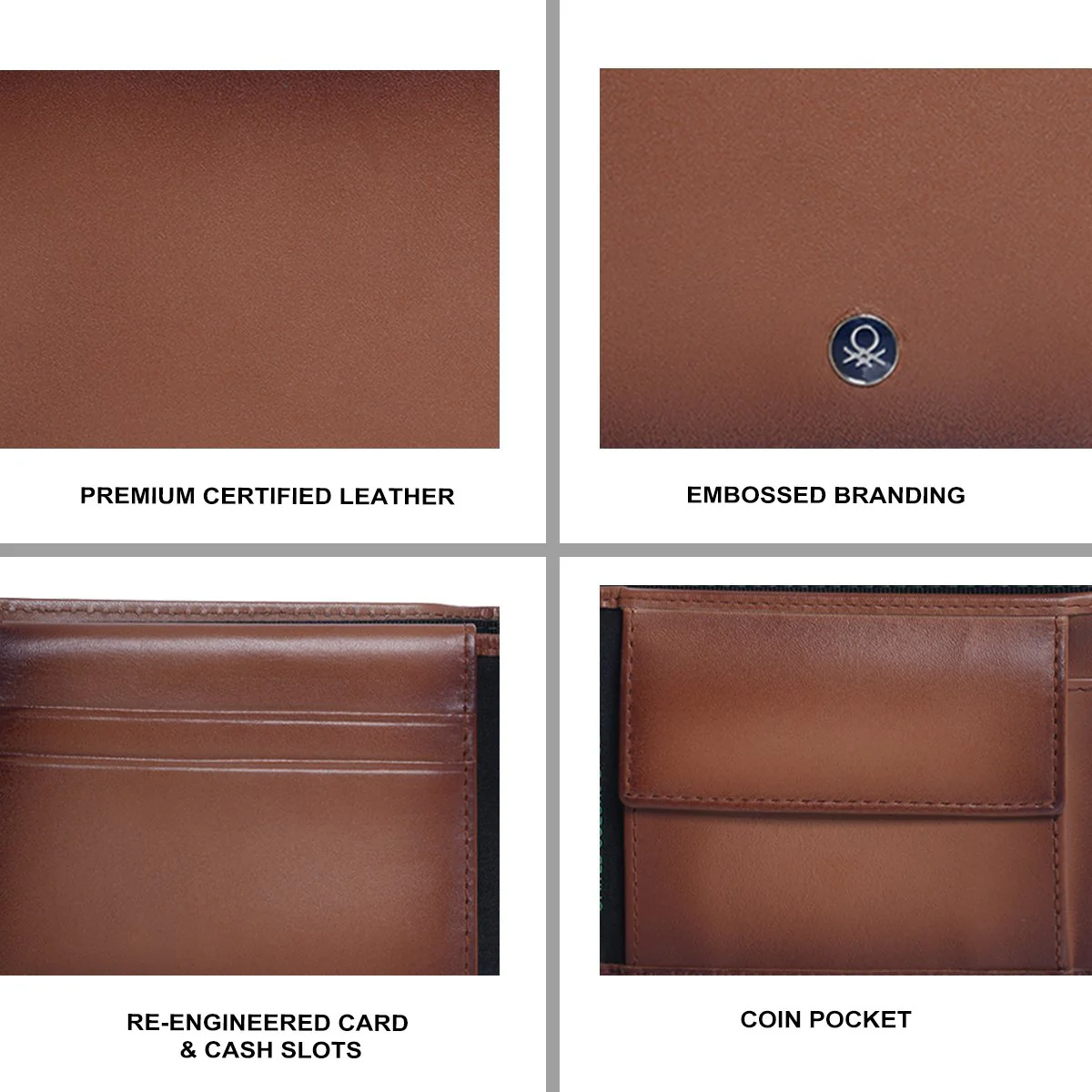 United Colors of Benetton Sligo Men's Multicard Coin Wallet - Image 7