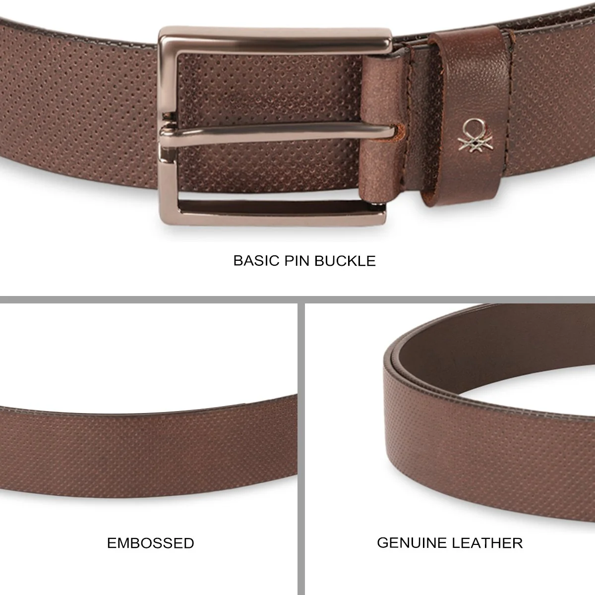 United Colors of Benetton Stavoren Men's Non Reversible Belt - Image 4